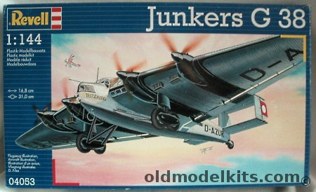 Revell 1/144 Junkers G 38 (G-38) Lufthansa, 04053 plastic model kit